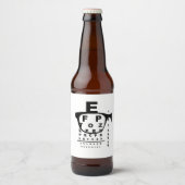 Blurr Eye Test Chart ビールラベル (正面)