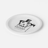 Blurr Eye Test Chart ペーパープレート (アングル)