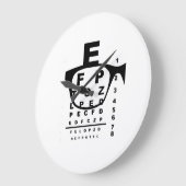 Blurr Eye Test Chart ラージ壁時計 (傾斜)