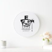 Blurr Eye Test Chart ラージ壁時計 (ホーム)