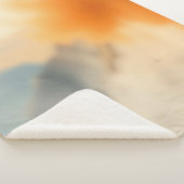 Blurry Art Neutral Warm Abstract シェルパブランケット (3/4)