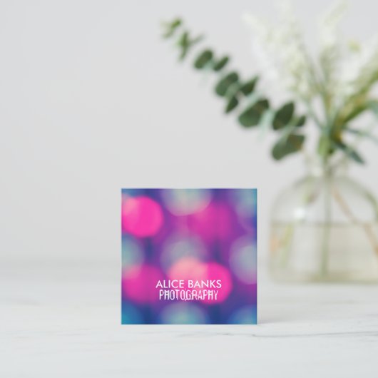 Blurry Lights名刺 スクエア名刺 (スタンド正面)