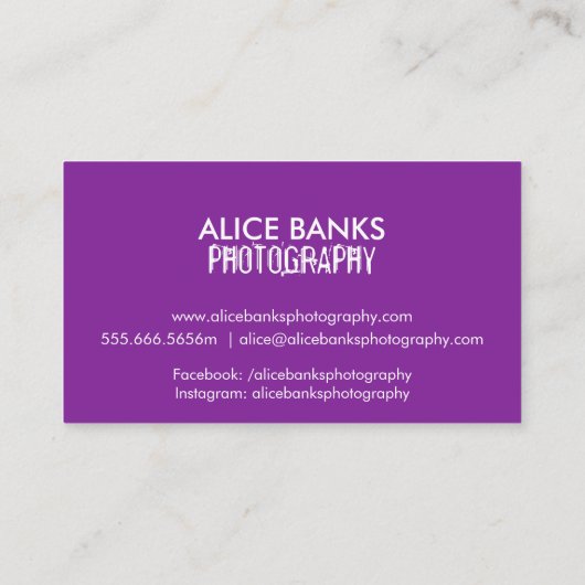 Blurry Lights名刺 名刺 (裏面)