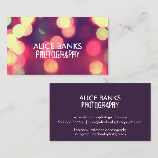 Blurry Lights名刺 名刺 (正面/裏面)