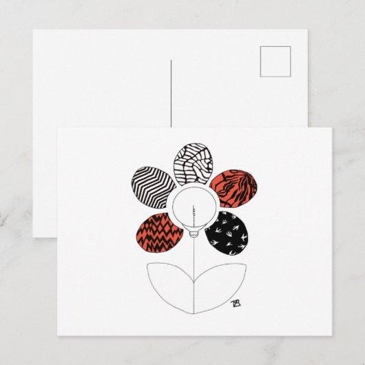 BlurryFlowerはがき ポストカード (正面/裏面)