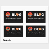 Blurt.blogでブログの支払いを受ける 長方形シール (シート)