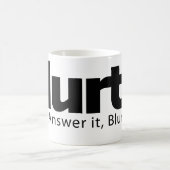 Blurtitの白のマグ コーヒーマグカップ (中央)