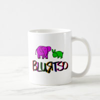 blurtsoのロゴの緑およびピンク