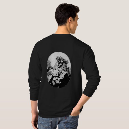 blusa d frio com estampa goth  tシャツ (裏面フル)