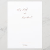 Blush 3D Boho Flowers White メニュー (裏面)