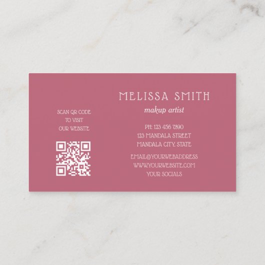 Blush 3D Mandala  名刺 (裏面)