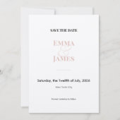 Blush Ampersand Photo Save the Date | ウェディング 招待状 (正面)