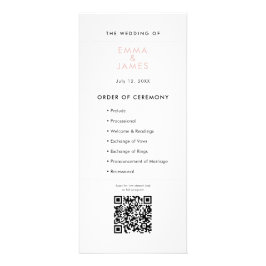 Blush Ampersand Wedding | プログラム | QRコード