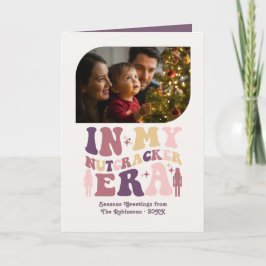 Blush and Berry Fun Retro Christmas Photos シーズンカード