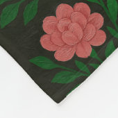 Blush and hot pink blanket  フリースブランケット (角)