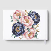 Blush and Navy Blue Wedding ゲストブック (裏面)