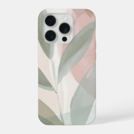 Blush and Sage Botanical Abstract – Soft Modern  iPhone 15 Proケース