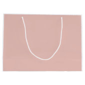 Blush and Silver Balloons Birthday  ラージペーパーバッグ (裏面)