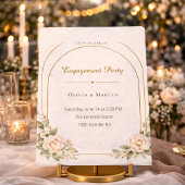 Blush Arch Engagement Style Invitation 招待状
