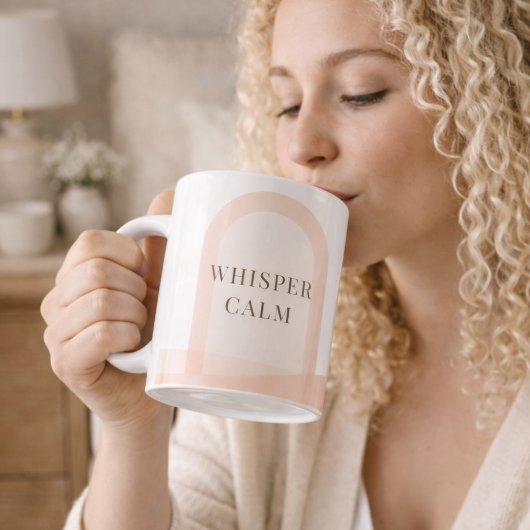 Blush Arch Whisper Classic Mug, 11 oz コーヒーマグカップ