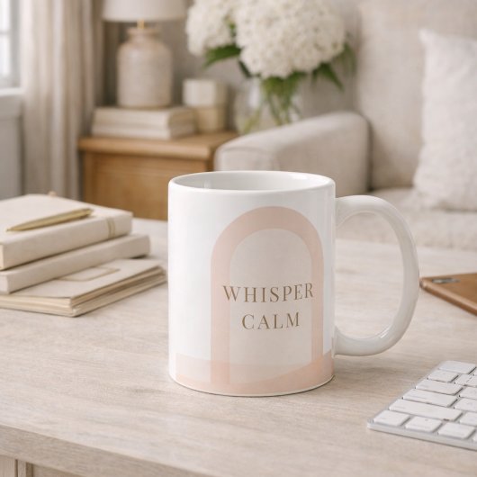 Blush Arch Whisper Classic Mug, 11 oz コーヒーマグカップ