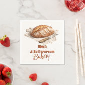 Blush Artisan Bread Bakery Business スタンダードカクテルナプキン (インサイチュ)
