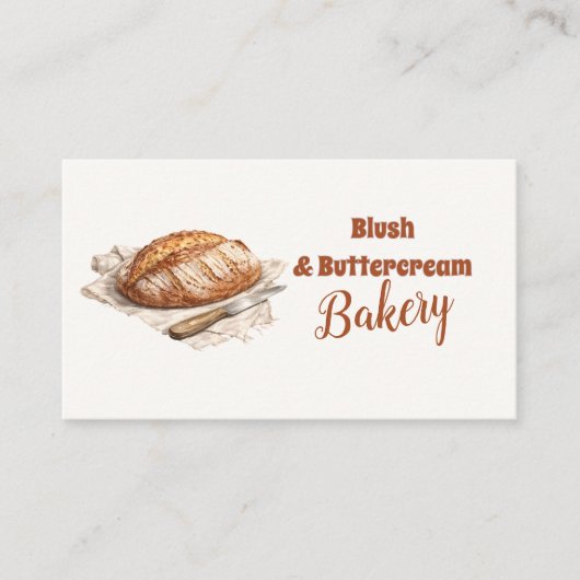 Blush Artisan Bread Bakery Business 名刺 (正面)