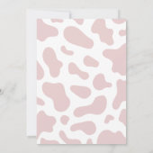 Blush Baby Clothesline Little Cowgirl Baby Shower 招待状 (裏面)