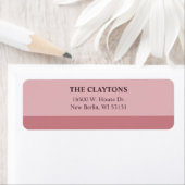 Blush Bar Return Address Labels ラベル (インサイチュ)