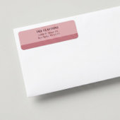 Blush Bar Return Address Labels ラベル