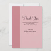 Blush Bar Thank You Card サンキューカード (正面)