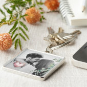 Blush Baroque Heart with Floral Romance Frame キーホルダー (側面)