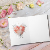 Blush Baroque Lace Sacred Heart Valentines Day カード