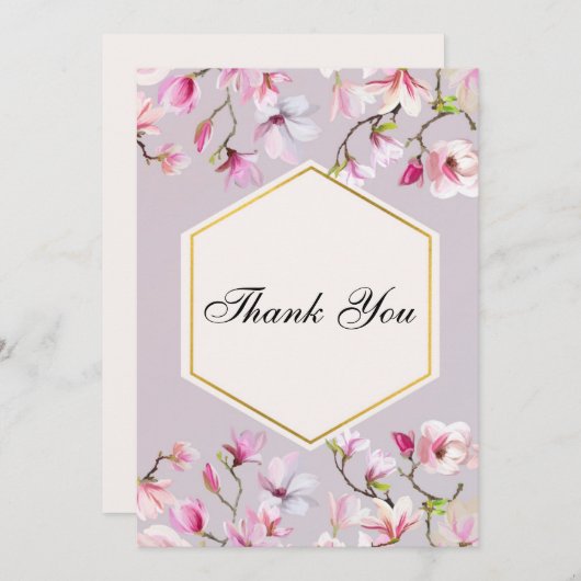 Blush & Bashfull Thank you note サンキューカード (正面/裏面)