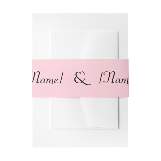 Blush Belly Band 招待状ベリーバンド (正面例)