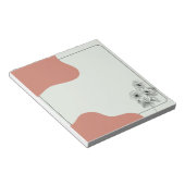 Blush & Bloom – シンプルな筆記用紙 ノートパッド (アングル)