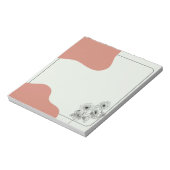 Blush & Bloom – シンプルな筆記用紙 ノートパッド (回転)
