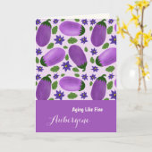 Blush & Bloom Eggplant Collection –  Birthday カード (黄色い花)