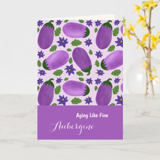 Blush & Bloom Eggplant Collection –  Birthday カード (黄色い花)