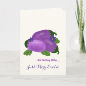 Blush & Bloom Eggplant Collection –  Birthday カード (正面)