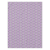 Blush & Bloom Eggplant Collection – Ivory Glow テーブルクロス (正面)