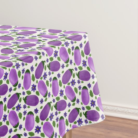 Blush & Bloom Eggplant Collection – Ivory Glow テーブルクロス (インサイチュ)