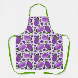 Blush & Bloom Eggplant Collection – Soft Lilac エプロン