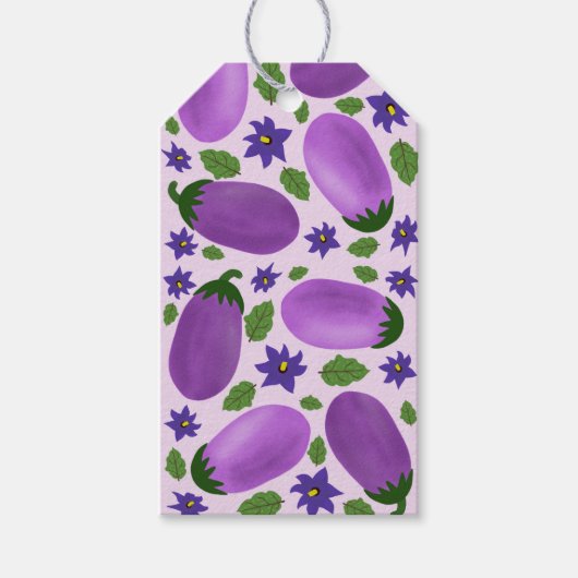 Blush & Bloom Eggplant Collection – Soft Lilac ギフトタグ (正面)