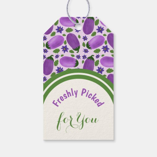 Blush & Bloom Eggplant Collection – Soft Lilac ギフトタグ (裏面)