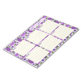 Blush & Bloom Eggplant Collection – Soft Lilac ノートパッド (アングル)