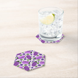 Blush & Bloom Eggplant Collection – Soft Lilac ペーパーコースター