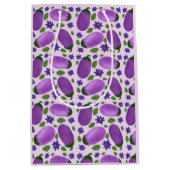 Blush & Bloom Eggplant Collection – Soft Lilac ミディアムペーパーバッグ (正面)