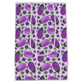 Blush & Bloom Eggplant Collection – Soft Lilac ミディアムペーパーバッグ (裏面)