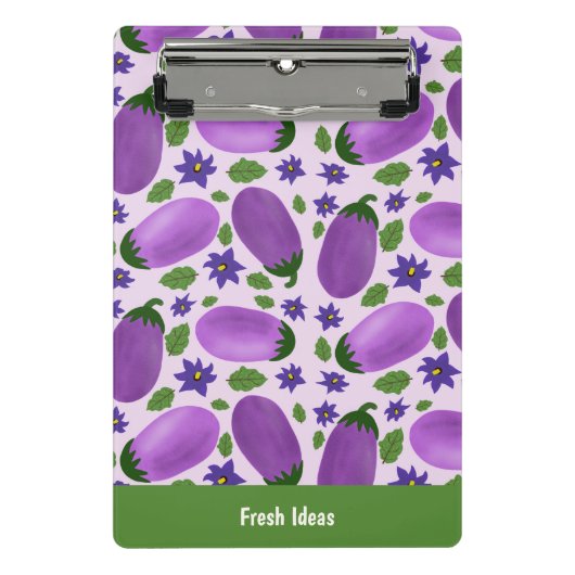 Blush & Bloom Eggplant Collection – Soft Lilac ミニクリップボード (正面)